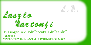 laszlo martonfi business card